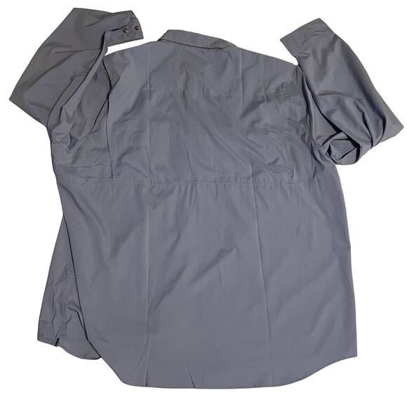 Men's Tropicwear Shirt, Long-Sleeve.  Blue.  NWT  Size XXL - Picture 2 of 7